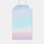 Zeemeermin Meisje 4e Verjaardagsfeestje Cadeaulabel (Achterkant)