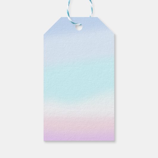 Zeemeermin Meisje 4e Verjaardagsfeestje Cadeaulabel (Achterkant)