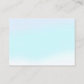 Zeemeermin Meisje 4e Verjaardagsfeestje Informatiekaartje (Achterkant)