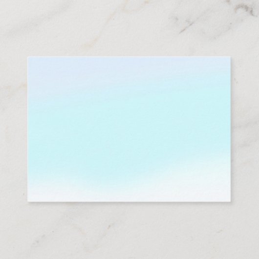 Zeemeermin Meisje 4e Verjaardagsfeestje Informatiekaartje (Achterkant)