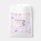 Zeemeermin Meisje 6e Verjaardagsfeestje Bedankzakje (Voorkant)