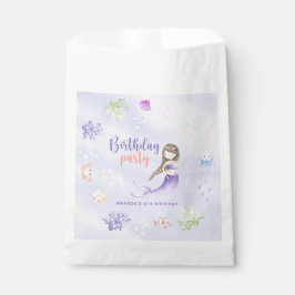 Zeemeermin Meisje 6e Verjaardagsfeestje Bedankzakje