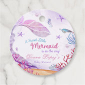Zeemeermin Meisje Baby shower Party Bedankjes Labels (Voorkant)