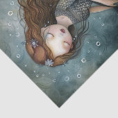 ZEEMEERMIN MEISJE DECOUPAGE TISSUEPAPIER (Detail)