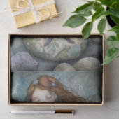 ZEEMEERMIN MEISJE DECOUPAGE TISSUEPAPIER (Geschenk)