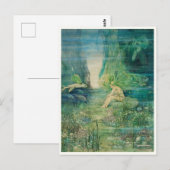  Zeemeermin Meisje door Helen Jacobs Briefkaart (Voorkant / Achterkant)