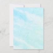 Zeemeermin Meisje Duik in Vijf 5e Verjaardagsfeest Kaart (Achterkant)