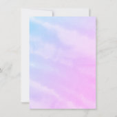 Zeemeermin Meisje Duik in Vijf 5e Verjaardagsfeest Kaart (Achterkant)