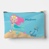 zeemeermin meisje gepersonaliseerde Kinder strand Etui (Achterkant)