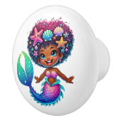 Zeemeermin meisje keramische knop (Rechts)