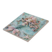 Zeemeermin Meisje Ocean Tegeltje (Zijkant)