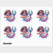 Zeemeermin Meisje Stickers (Vel)