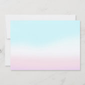 Zeemeermin Meisje Verjaardagsfeestfoto Bedankkaart (Achterkant)