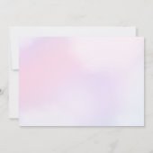 Zeemeermin Meisje Verjaardagsfeestfoto Bedankkaart (Achterkant)