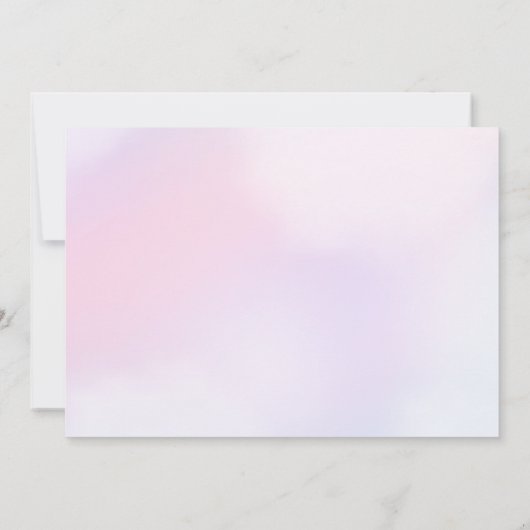 Zeemeermin Meisje Verjaardagsfeestfoto Bedankkaart (Achterkant)