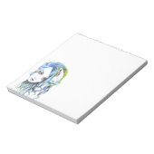 Zeemeermin meisje Water vrouw Surreal Fantasy Port Notitieblok (Linkerzijde)