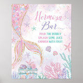 Zeemeermin Mermosa Bar Onder het Zee Mimosa Bar Te Poster (Voorkant)