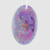 Zeemeermin met bloemen en kunst van Renee Ornament (voorkant)