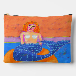 Zeemeermin met Blue Tail Abstracte kunst Etui