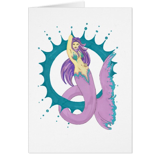 zeemeermin met cirkel (Voorkant)