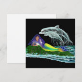 Zeemeermin met dolfijnen (Voorkant / Achterkant)