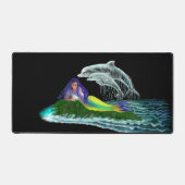 Zeemeermin met dolfijnen bureaumat (Voorkant)