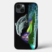 Zeemeermin met dolfijnen Case-Mate iPhone case (Achterkant)
