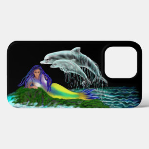 Zeemeermin met dolfijnen Case-Mate iPhone case