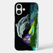 Zeemeermin met Dolfijnen Case-Mate iPhone Case (Achterkant)