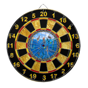 Zeemeermin met dolfijnen dartbord