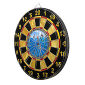 Zeemeermin met dolfijnen dartbord (Voorkant Rechts)