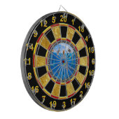 Zeemeermin met dolfijnen dartbord (Voorkant Links)