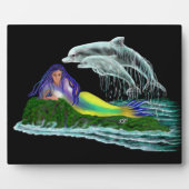 Zeemeermin met dolfijnen fotoplaat (Voorkant)