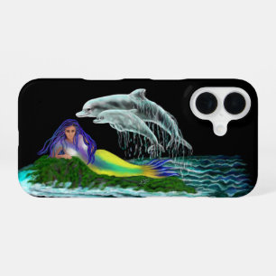 Zeemeermin met dolfijnen iPhone 16 hoesje