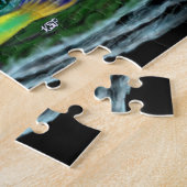 Zeemeermin met dolfijnen legpuzzel (Zijkant)