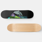 Zeemeermin met dolfijnen persoonlijk skateboard (Horizontaal)