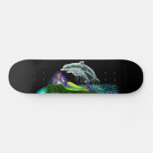 Zeemeermin met dolfijnen persoonlijk skateboard (Horizontaal)