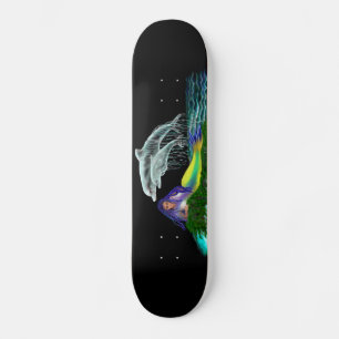 Zeemeermin met dolfijnen persoonlijk skateboard