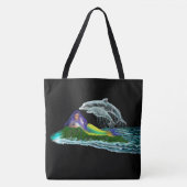 Zeemeermin met dolfijnen tote bag (Voorkant)