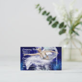 Zeemeermin met dolfijnenVisitekaartjes Visitekaartje (Staand voorkant)