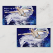 Zeemeermin met dolfijnenVisitekaartjes Visitekaartje (Voorkant / Achterkant)