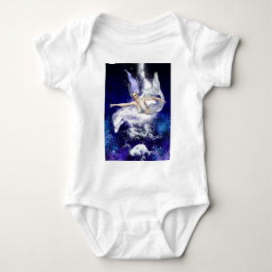 Zeemeermin met Dolphin Baby T-shirt