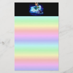 Zeemeermin met Dolphin Briefpapier