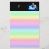 Zeemeermin met Dolphin Briefpapier (Achterkant)