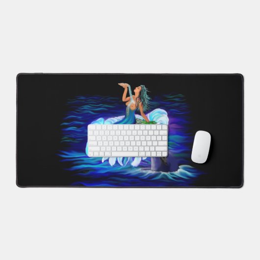 Zeemeermin met Dolphin Bureaumat (Keyboard & Muis)