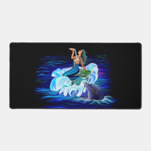 Zeemeermin met Dolphin Bureaumat (Voorkant)