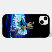 Zeemeermin met Dolphin Case-Mate iPhone Case (Achterkant (horizontaal))