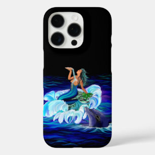 Zeemeermin met Dolphin iPhone 16 Pro Hoesje