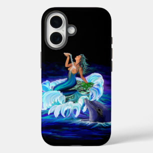 Zeemeermin met Dolphin iPhone 16 Hoesje