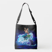 Zeemeermin met Dolphin Crossbody Tas (Achterkant)